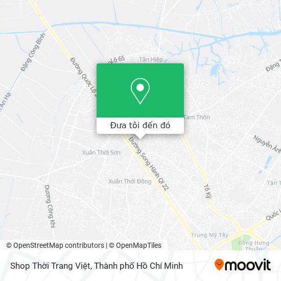 Bản đồ Shop Thời Trang Việt