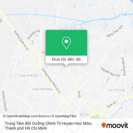 Bản đồ Trung Tâm Bồi Dưỡng Chính Trị Huyện Hóc Môn