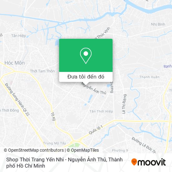 Bản đồ Shop Thời Trang Yến Nhi - Nguyễn Ảnh Thủ
