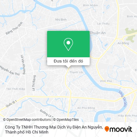 Bản đồ Công Ty TNHH Thương Mại Dịch Vụ Điện An Nguyễn