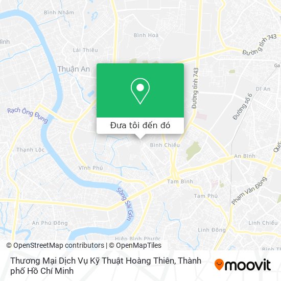 Bản đồ Thương Mại Dịch Vụ Kỹ Thuật Hoàng Thiên