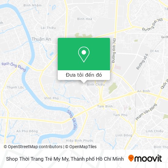 Bản đồ Shop Thời Trang Trẻ My My