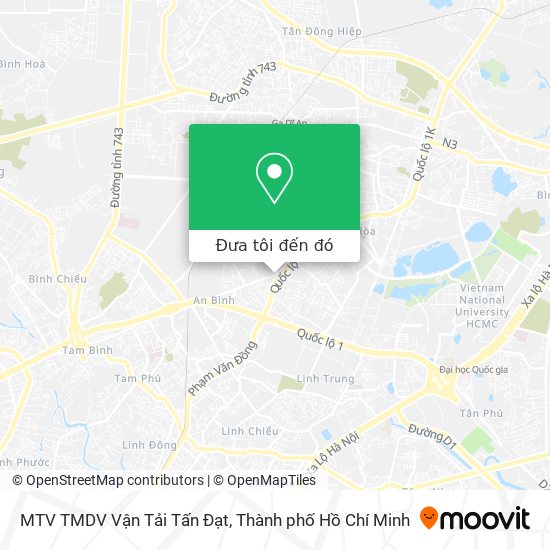 Bản đồ MTV TMDV Vận Tải Tấn Đạt