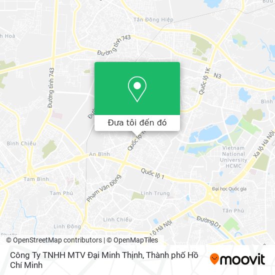 Bản đồ Công Ty TNHH MTV Đại Minh Thịnh