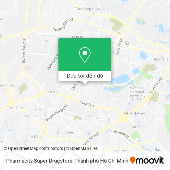 Bản đồ Pharmacity Super Drugstore