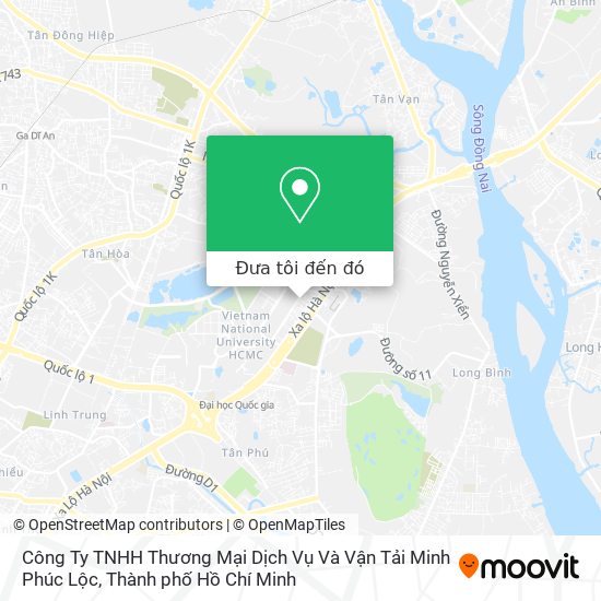 Bản đồ Công Ty TNHH Thương Mại Dịch Vụ Và Vận Tải Minh Phúc Lộc