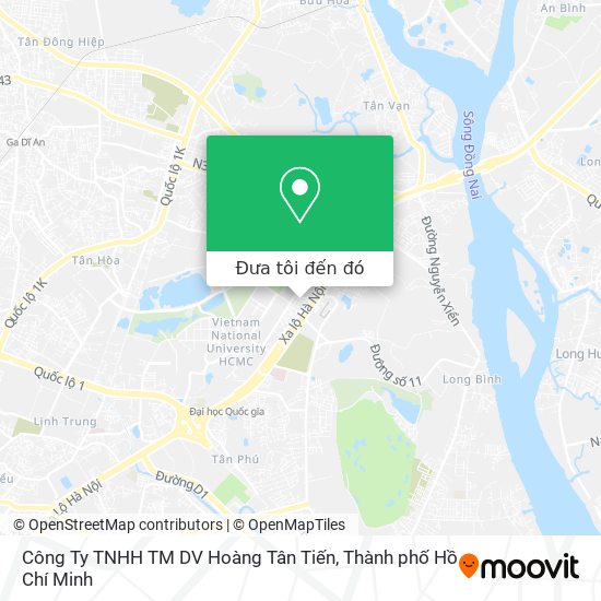 Bản đồ Công Ty TNHH TM DV Hoàng Tân Tiến