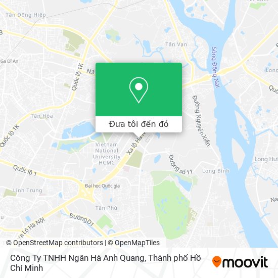 Bản đồ Công Ty TNHH Ngân Hà Anh Quang