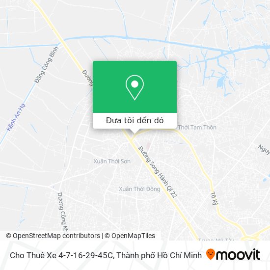 Bản đồ Cho Thuê Xe 4-7-16-29-45C