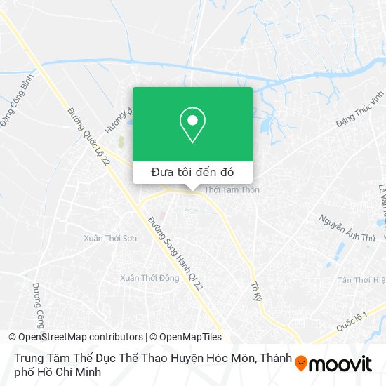 Bản đồ Trung Tâm Thể Dục Thể Thao Huyện Hóc Môn