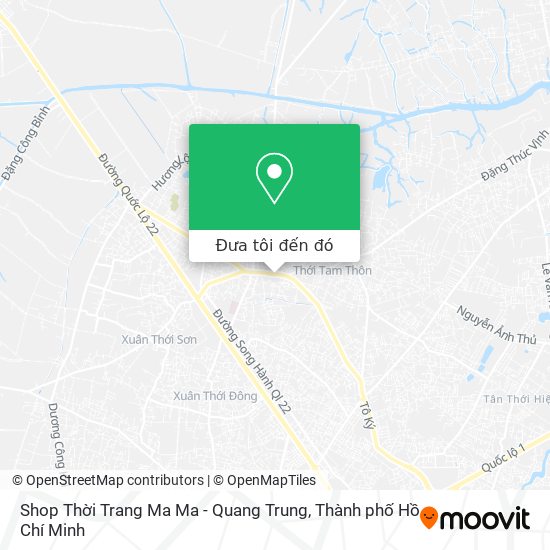 Bản đồ Shop Thời Trang Ma Ma - Quang Trung