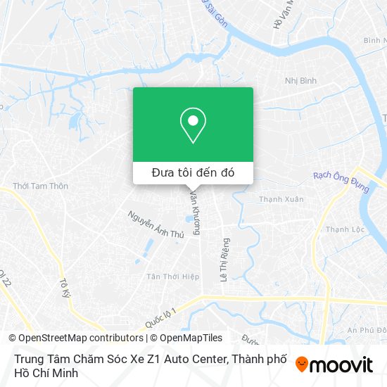 Bản đồ Trung Tâm Chăm Sóc Xe Z1 Auto Center