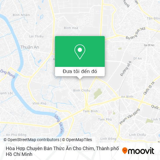 Bản đồ Hòa Hợp Chuyên Bán Thức Ăn Cho Chim
