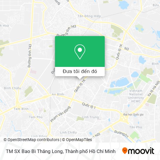 Bản đồ TM SX Bao Bì Thăng Long