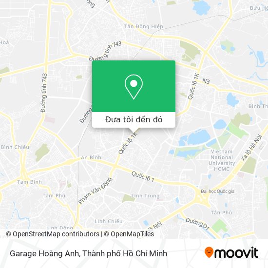 Bản đồ Garage Hoàng Anh