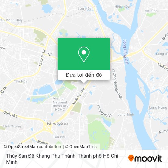 Bản đồ Thủy Sản Đệ Khang Phú Thành