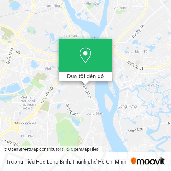 Bản đồ Trường Tiểu Học Long Bình