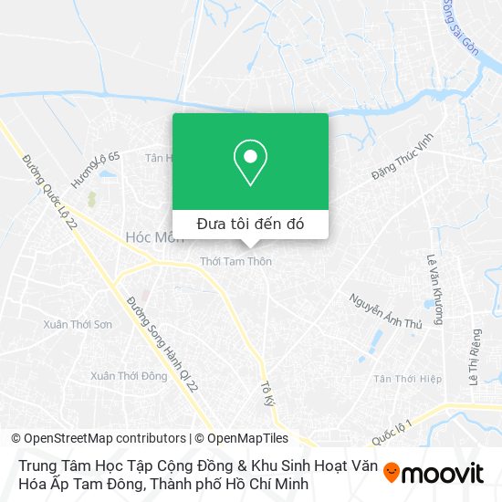 Bản đồ Trung Tâm Học Tập Cộng Đồng & Khu Sinh Hoạt Văn Hóa Ấp Tam Đông