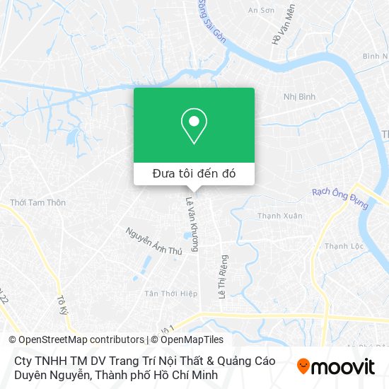 Bản đồ Cty TNHH TM DV Trang Trí Nội Thất & Quảng Cáo Duyên Nguyễn