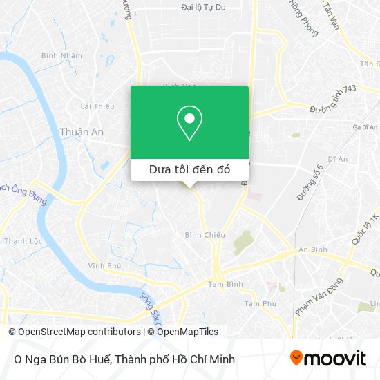 Bản đồ O Nga Bún Bò Huế