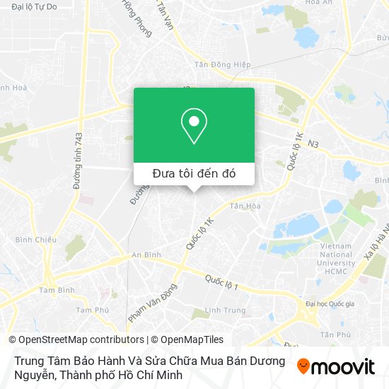 Bản đồ Trung Tâm Bảo Hành Và Sửa Chữa Mua Bán Dương Nguyễn