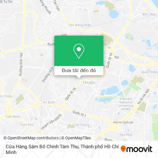 Bản đồ Cửa Hàng Sâm Bố Chính Tâm Thu