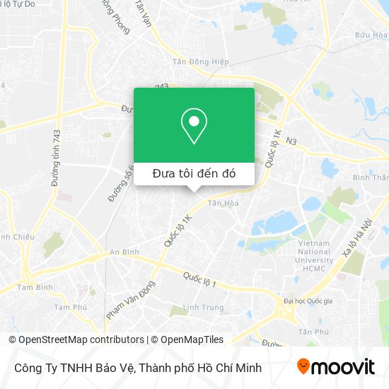 Bản đồ Công Ty TNHH Bảo Vệ