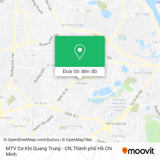 Bản đồ MTV Cơ Khí Quang Trung - CN