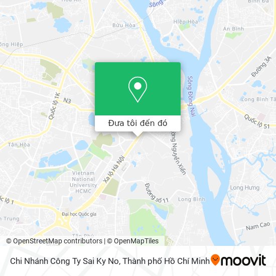 Bản đồ Chi Nhánh Công Ty Sai Ky No