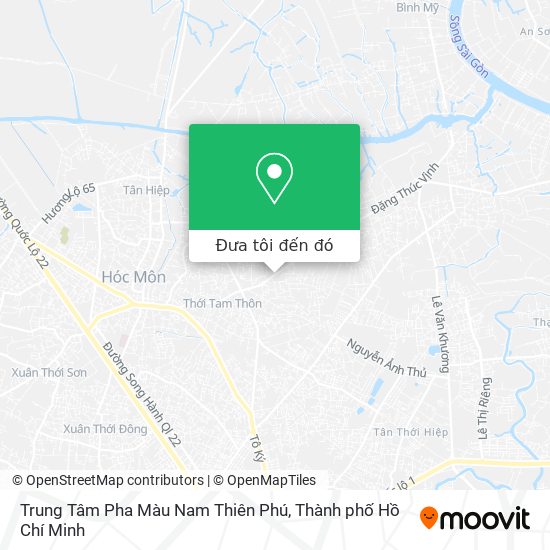 Bản đồ Trung Tâm Pha Màu Nam Thiên Phú