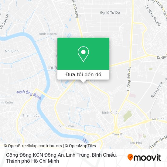 Bản đồ Cộng Đồng KCN Đồng An, Linh Trung, Bình Chiểu