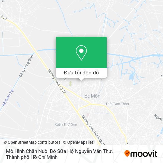 Bản đồ Mô Hình Chăn Nuôi Bò Sữa Hộ Nguyễn Văn Thư