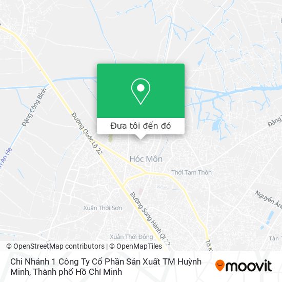 Bản đồ Chi Nhánh 1 Công Ty Cổ Phần Sản Xuất TM Huỳnh Minh