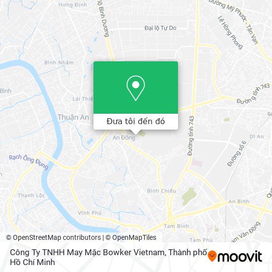 Bản đồ Công Ty TNHH May Mặc Bowker Vietnam