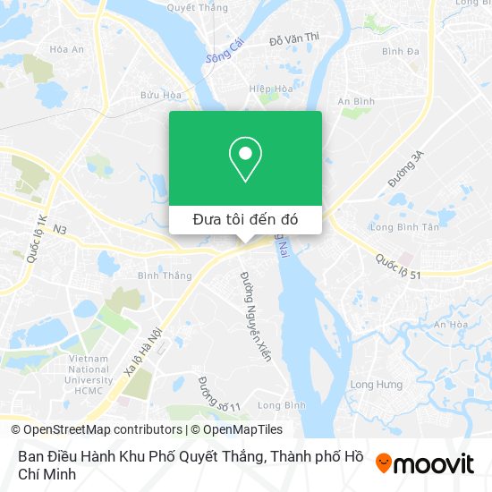 Bản đồ Ban Điều Hành Khu Phố Quyết Thắng