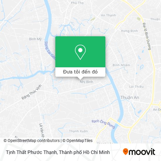 Bản đồ Tịnh Thất Phước Thạnh
