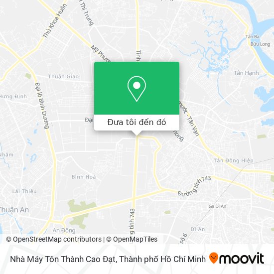 Bản đồ Nhà Máy Tôn Thành Cao Đạt