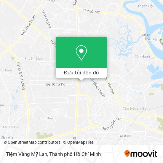 Bản đồ Tiệm Vàng Mỹ Lan