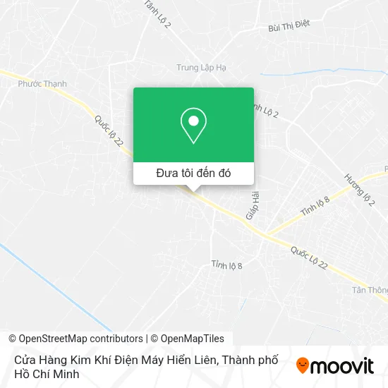 Bản đồ Cửa Hàng Kim Khí Điện Máy Hiển Liên