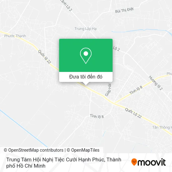 Bản đồ Trung Tâm Hội Nghị Tiệc Cưới Hạnh Phúc