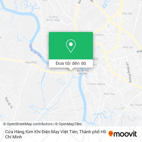 Bản đồ Cửa Hàng Kim Khí Điện May Việt Tiên
