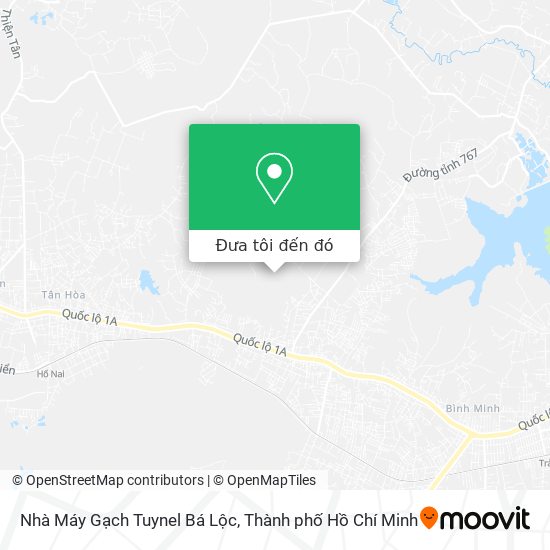 Bản đồ Nhà Máy Gạch Tuynel Bá Lộc