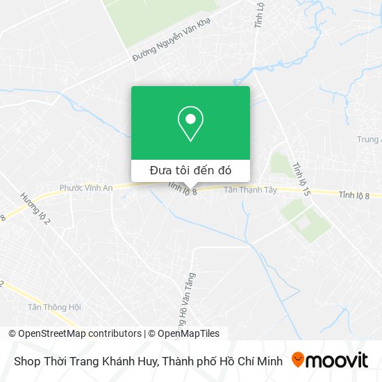 Bản đồ Shop Thời Trang Khánh Huy