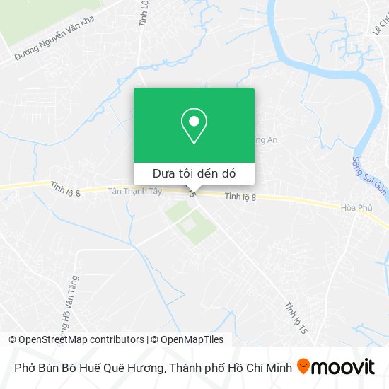 Bản đồ Phở Bún Bò Huế Quê Hương