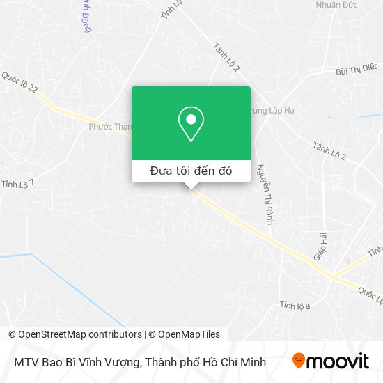 Bản đồ MTV Bao Bì Vĩnh Vượng