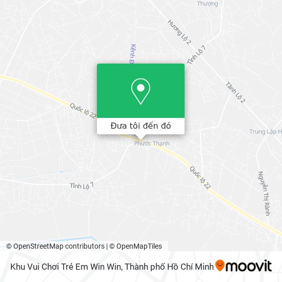 Bản đồ Khu Vui Chơi Trẻ Em Win Win