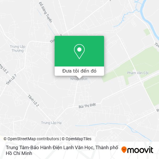 Bản đồ Trung Tâm-Bảo Hành Điện Lạnh Văn Học