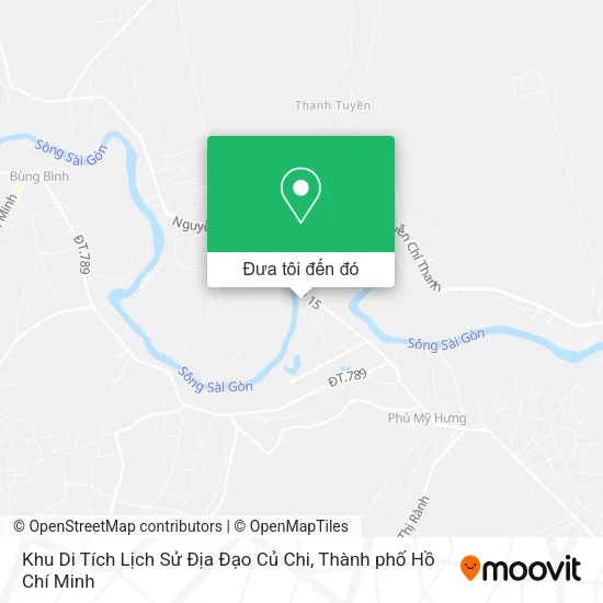 Bản đồ Khu Di Tích Lịch Sử Địa Đạo Củ Chi