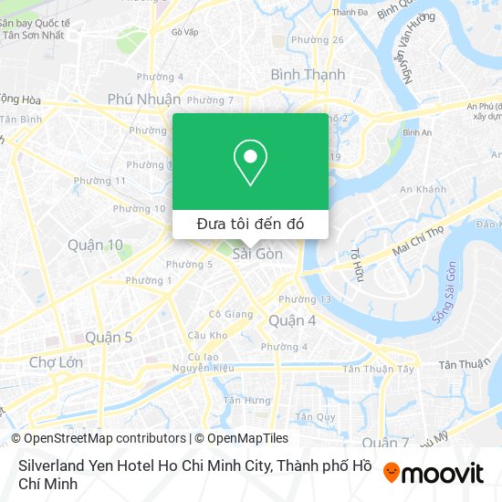 Bản đồ Silverland Yen Hotel Ho Chi Minh City