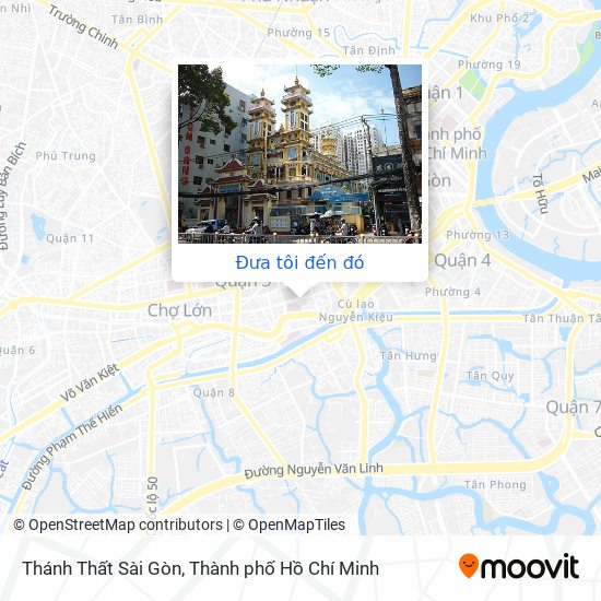 Bản đồ Thánh Thất Sài Gòn